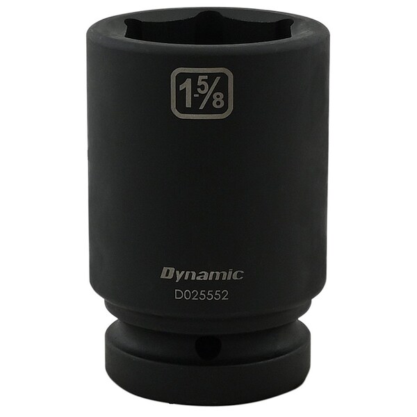 1" Drive Deep Socket, Black Phosphate, Tools 1-5/8" X 1" Drive, 6 Point Deep Length